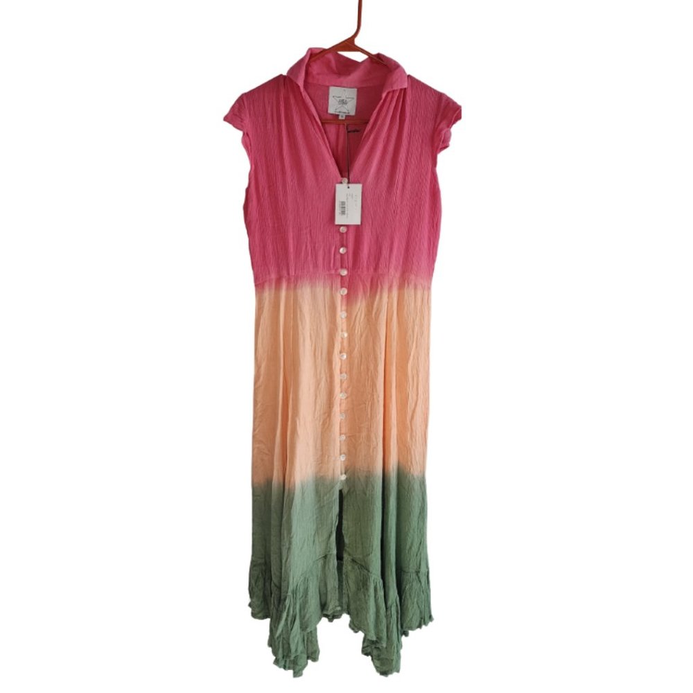Area Stars Rainbow Dip Asymmetrical Hem Dress Size Extra Small (XS) NWT